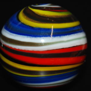 Handmade marble with gold lutz