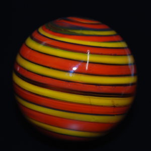 Handmade marble with gold lutz