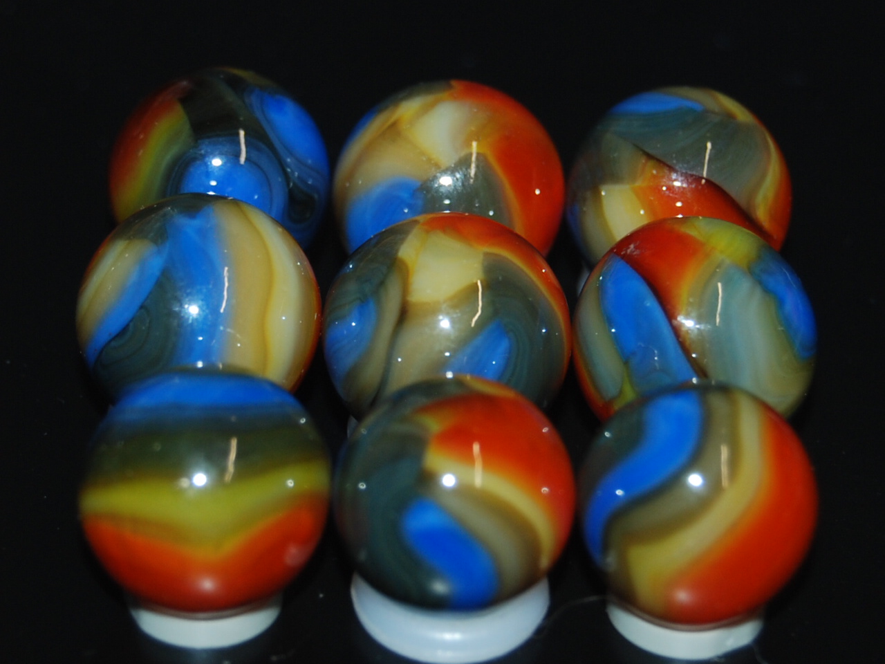 9 Beautiful Jabo Classic Marbles
