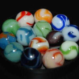 14 Nice colorful assorted West Virginia Swirl marbles
