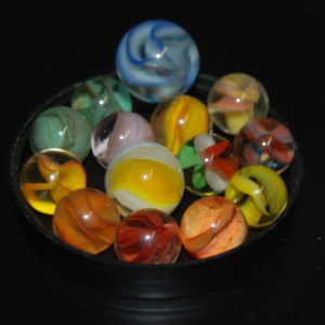 14 Vintage cats eye marbles some hybrids
