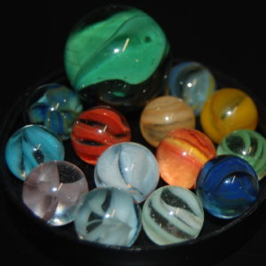 14 Vintage Cats Eye Marbles DT