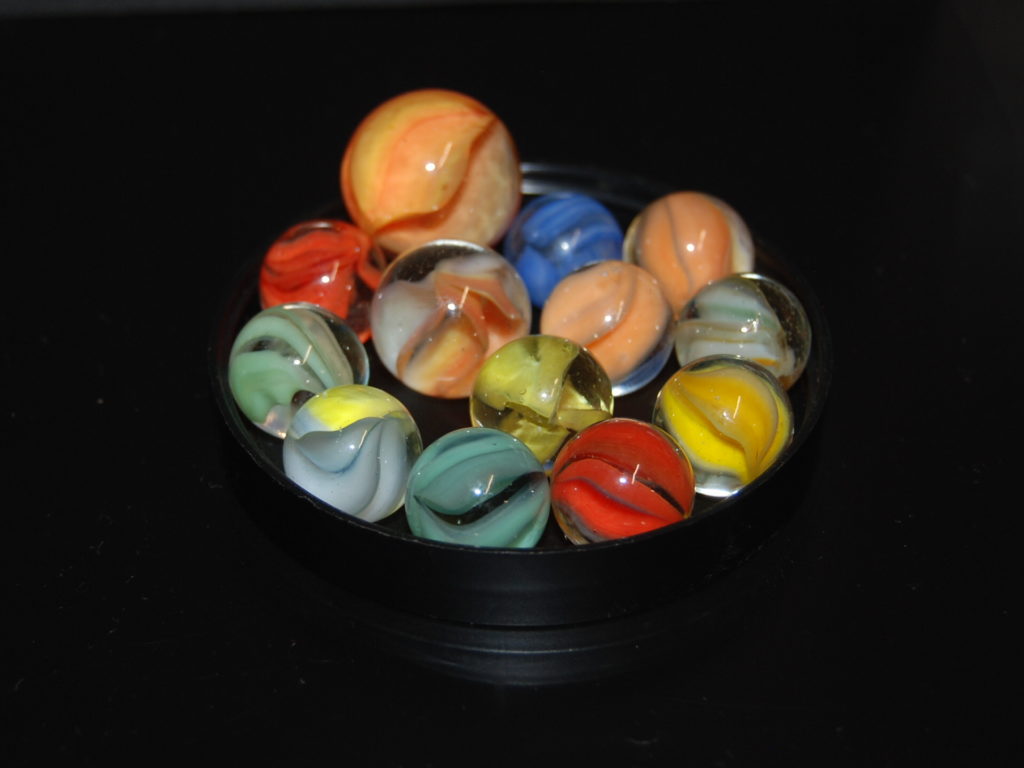 14 Vintage Cats Eye Marbles