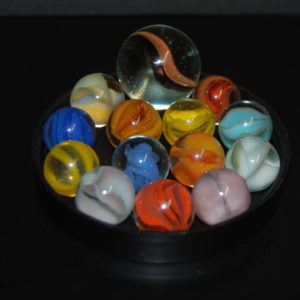 14 Vintage Cats Eye Marbles