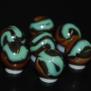 7 Beautiful Jabo Classic Marbles  1998 to 2007  Hard to find Swirls