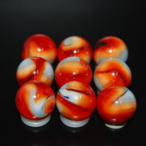 6  HTF 5/8"  HAND SELECTED JABO CLASSIC  MARBLES  $4.99   LOT H 