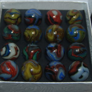 HTF Jabo Foxfire II Multi Colored Swirl Marbles