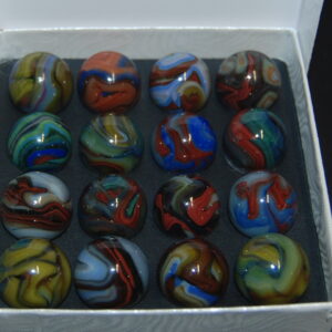 HTF Jabo Foxfire II Multi Colored Swirl Marbles