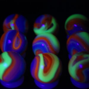 9 Jabo Classic UV Ghost Clown’s Glow Under Blacklight Collector Set HTF