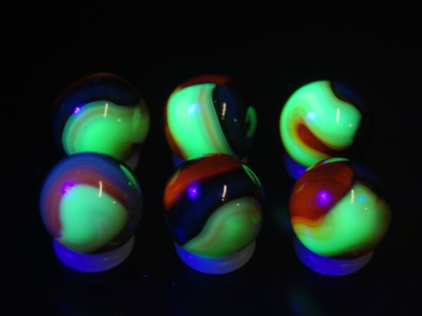 Jabo Classics Marbles Uranium Fluorescent Blacklight Glows - Image 2