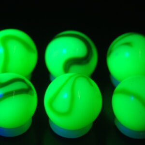 Jabo Classics Electric EEL Marbles Uranium Fluorescent Blacklight Glows