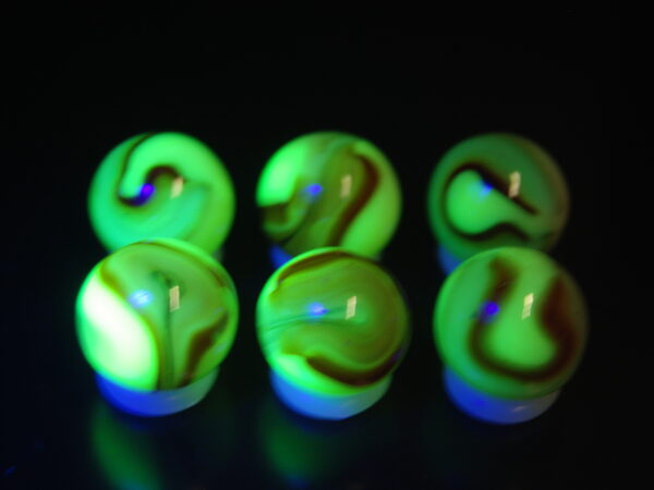 Jabo Classics Marbles Uranium Fluorescent Blacklight Glows - Image 2