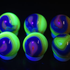 Jabo Classics Marbles Uranium Vaseline Fluorescent Blacklight Glows