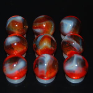 9 Beautiful HTF Jabo Classic Swirl Marbles