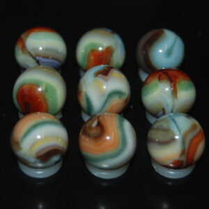 9 Beautiful Jabo Classic Swirl Marbles