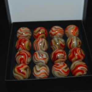 Collector Box VHTF Jabo Indian Summer Indian Blanket Marbles Made 10-3-2011