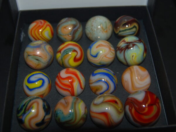 Collector Box VHTF Jabo Indian Summer Indian Blanket Marbles Made 10-3-2011