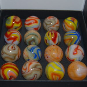 Collector Box VHTF Jabo Indian Summer Indian Blanket Marbles Made 10-3-2011