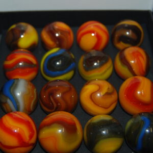 Collector Box Jabo Fall 3/4″ Classic Marbles Hard To find