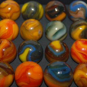 Collector Box Jabo Fall 3/4″ Classic Marbles Hard To find