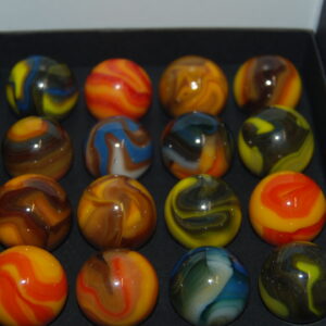 Collector Box Jabo Fall 3/4″ Classic Marbles Hard To find