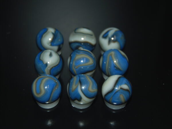 9 Beautiful Jabo Classic Swirl Marbles