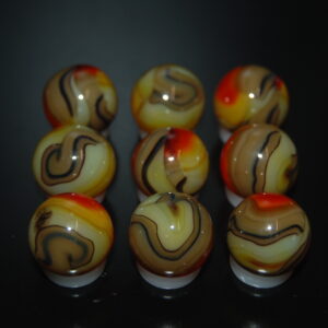 9 Beautiful HTF Jabo Classic Swirl Marbles