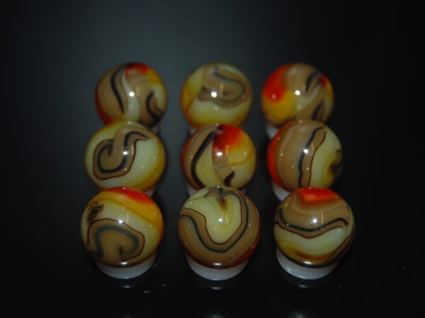 9 Beautiful HTF Jabo Classic Swirl Marbles