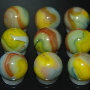 9 Beautiful Early HTF Jabo Classic Swirl Marbles