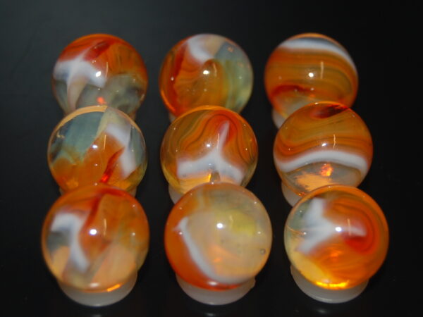 9 Beautiful HTF Jabo Classic Swirl Marbles