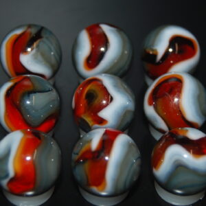 9 Beautiful HTF Jabo Classic Swirl Marbles