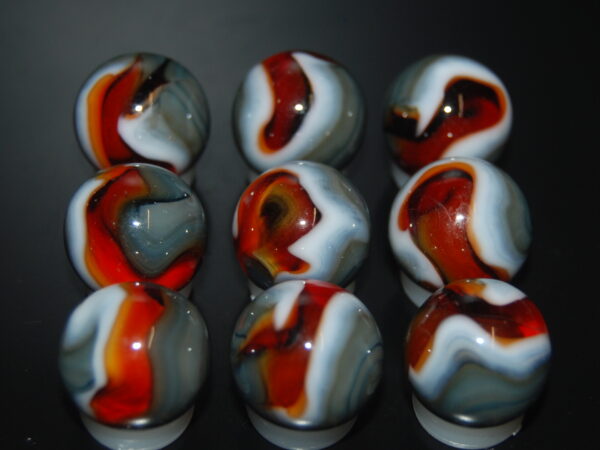 9 Beautiful HTF Jabo Classic Swirl Marbles