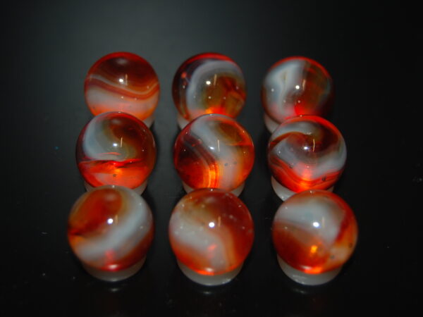 9 Beautiful HTF Jabo Classic Swirl Marbles