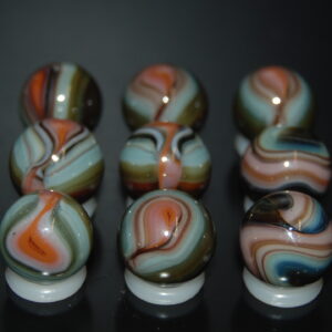 9 Beautiful HTF Jabo Classic Swirl Marbles