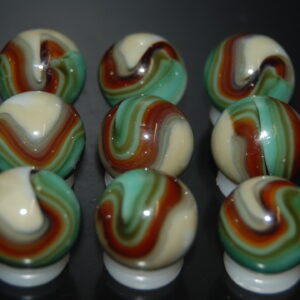 9 Beautiful HTF Jabo Classic Swirl Marbles