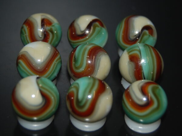 9 Beautiful HTF Jabo Classic Swirl Marbles