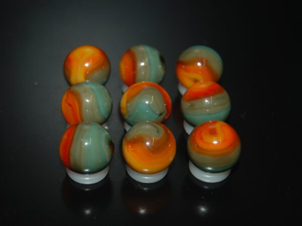 9 Beautiful HTF Jabo Classic Swirl Marbles