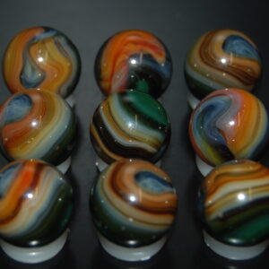 9 Beautiful HTF Jabo Classic Swirl Marbles