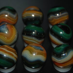 9 Beautiful HTF Jabo Classic Swirl Marbles