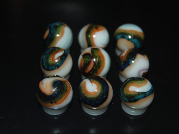 9 Beautiful HTF Jabo Classic Swirl Marbles