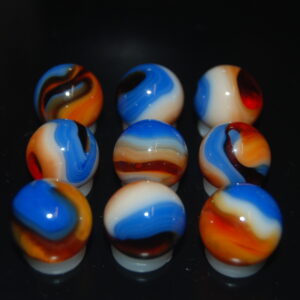 9 Beautiful HTF Jabo Classic Swirl Marbles