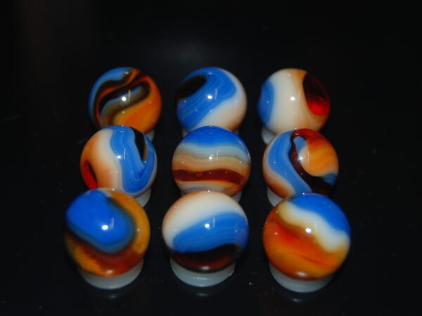 9 Beautiful HTF Jabo Classic Swirl Marbles