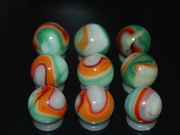 9 Beautiful HTF Jabo Classic Swirl Marbles