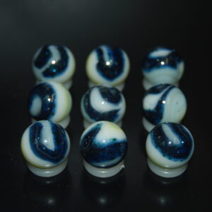 9 Beautiful HTF Fenton/Jabo Classic Swirl Marbles