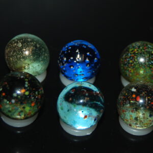 6 Beautiful HTF Jabo Frit Marbles Marbles