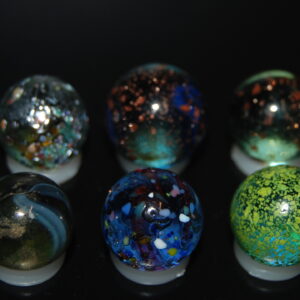 6 Beautiful HTF Jabo Frit Marbles Marbles