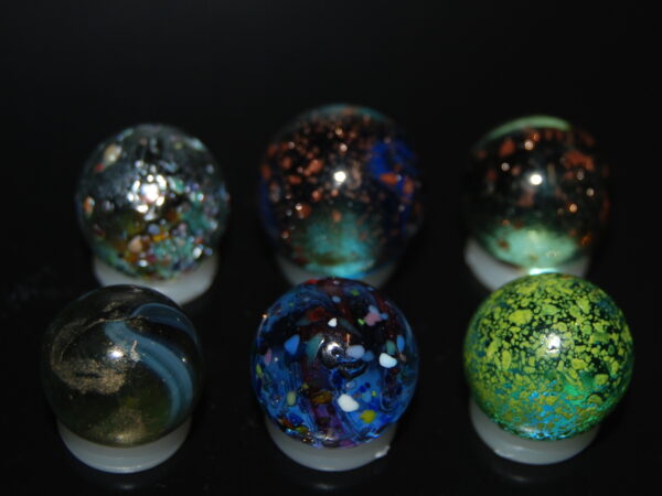 6 Beautiful HTF Jabo Frit Marbles Marbles