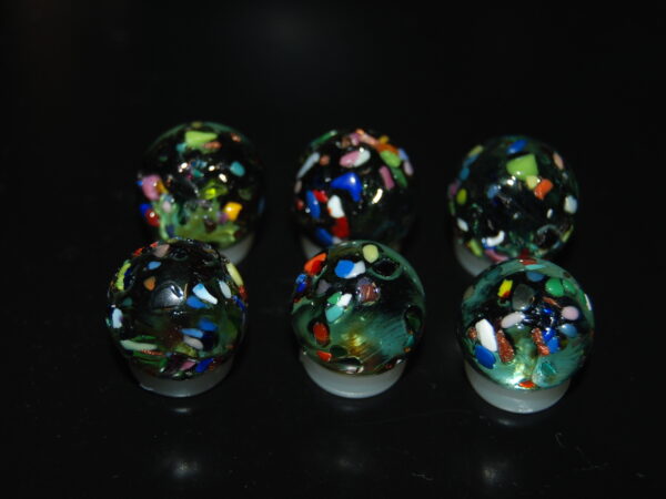 6 Beautiful HTF Jabo Frit Marbles Marbles