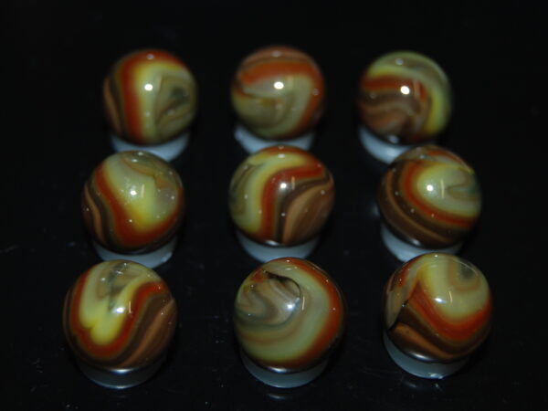 9 Beautiful HTF Jabo Classic Swirl Marbles