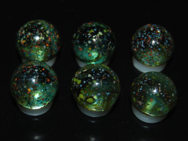 6 Beautiful HTF Jabo Frit Marbles Marbles